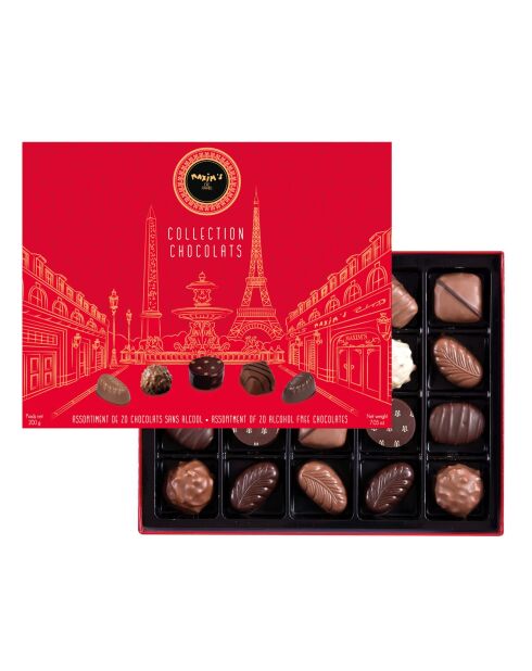 Boîte Paris de 20 chocolats 200 gr