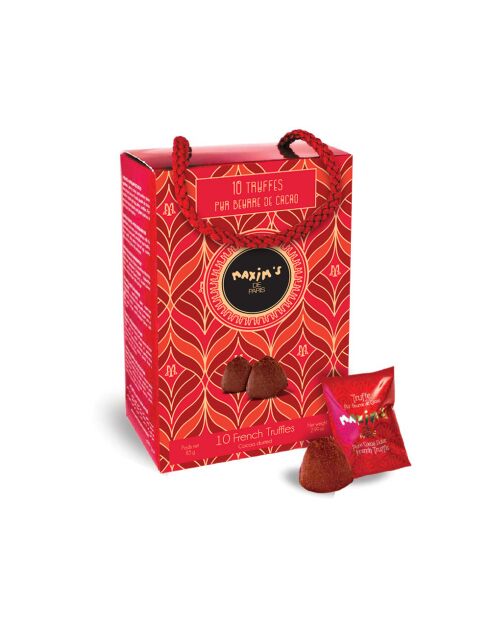 Ballotin de 10 truffes pur beurre de cacao