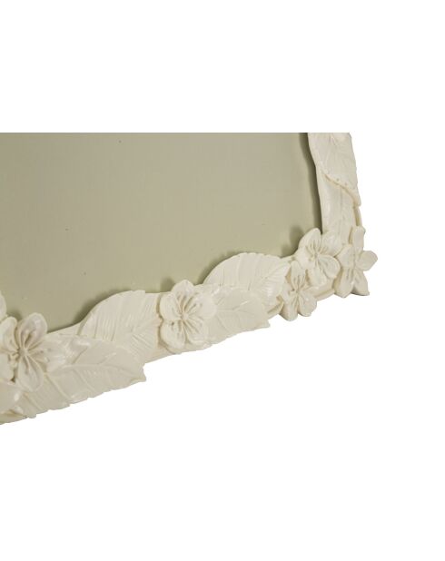 Cadre Photo Feuille Crème - 26x2x30,7 cm