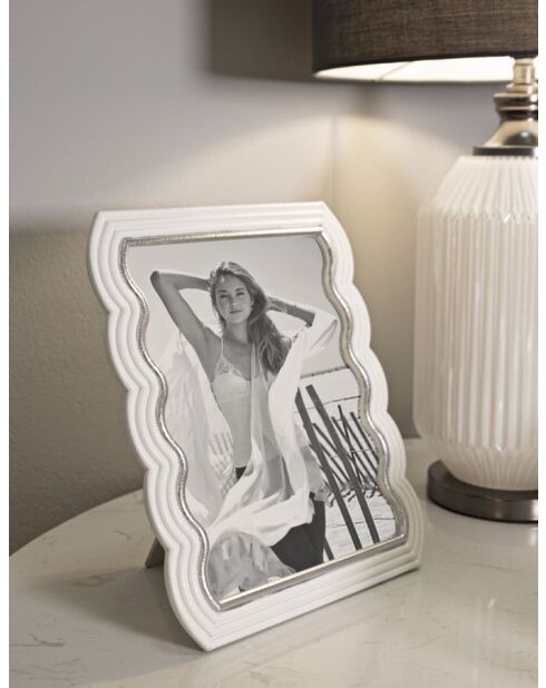 Cadre photo Curty blanc - 25,2x1,7x30,3 cm