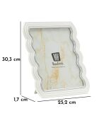 Cadre photo Curty blanc - 25,2x1,7x30,3 cm