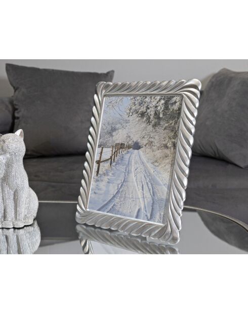 Cadre photo Carvy argenté - 26,3x1,6x31,2 cm