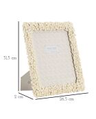 Cadre Photo Floty crème - 26,5x2X31,5 cm
