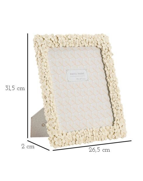 Cadre Photo Floty crème - 26,5x2X31,5 cm