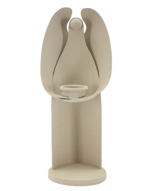 Portavelas Dune Angel crema - 12,5x10x30 cm