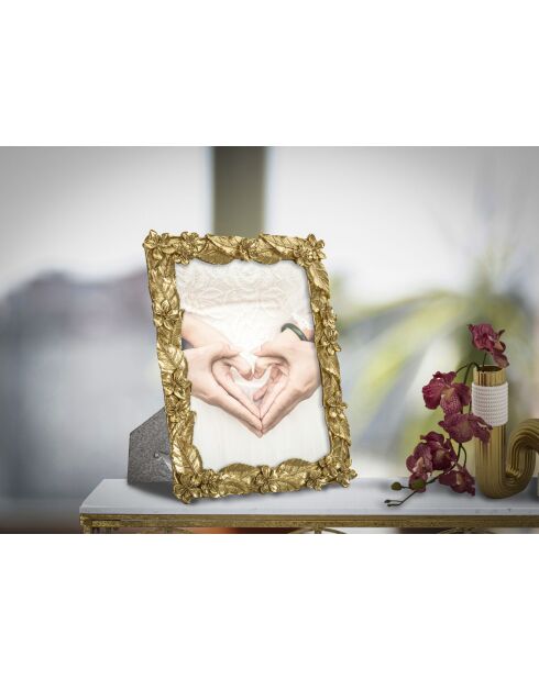 Cadre Photo Leavy doré - 26x2X30,7 cm