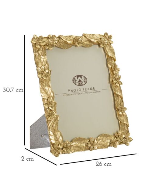 Cadre Photo Leavy doré - 26x2X30,7 cm