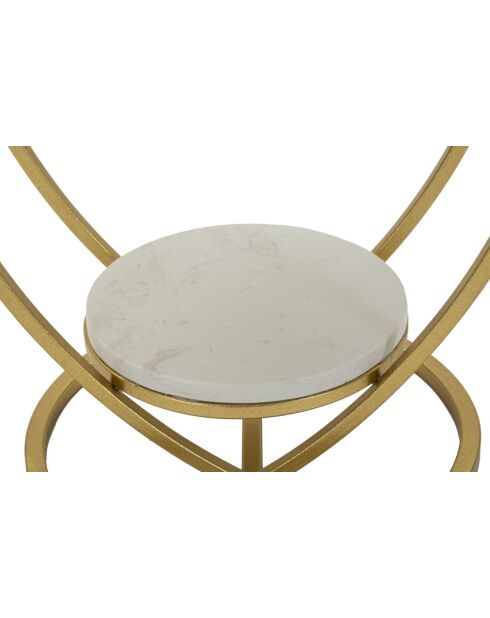 Table basse Cœur dorée - 40x45,5 cm