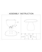 Mesa auxiliar Gea Grey - 48x48x50 cm