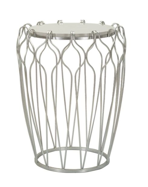 Mesita plateada - 47,5x61,5 cm