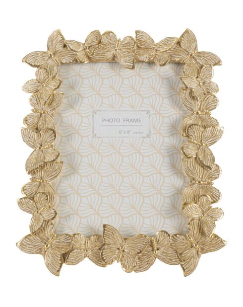 Cadre Photo Farfalle doré - 22,3x2,3x27,8 cm