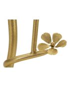 Table d'appoint Oiseaux en verre dorée - 38x60 cm