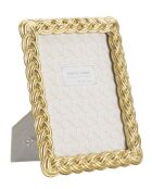 Cadre Photo Corde doré - 19x2X24,5 cm
