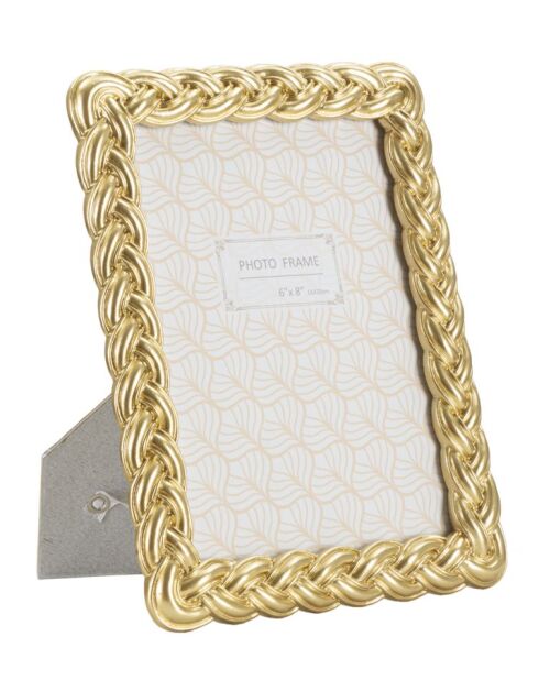 Cadre Photo Corde doré - 19x2X24,5 cm