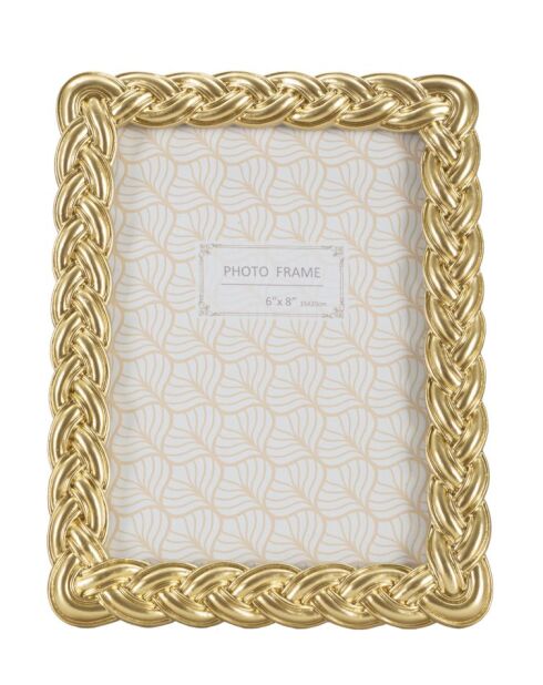 Cadre Photo Corde doré - 19x2X24,5 cm