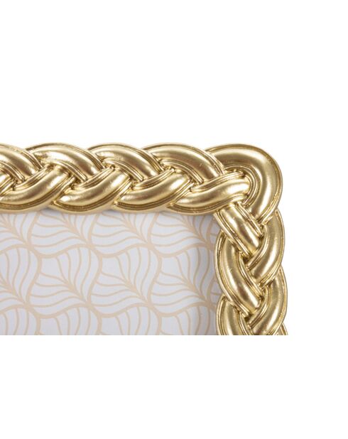 Cadre Photo Corde doré - 19x2X24,5 cm