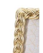 Cadre Photo Corde doré - 19x2X24,5 cm