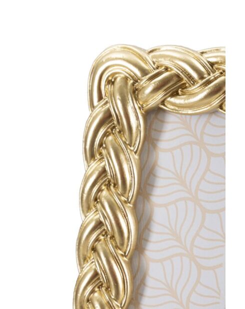 Cadre Photo Corde doré - 19x2X24,5 cm