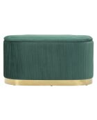 Set panca e 2 sgabelli Shopy Green con contenitore