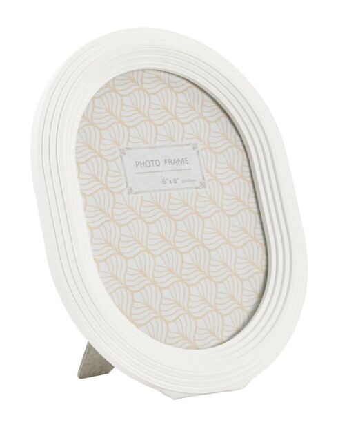 Cadre Photo Ovale blanc - 20x2X25 cm