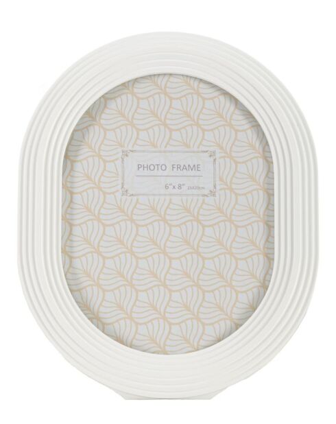 Cadre Photo Ovale blanc - 20x2X25 cm