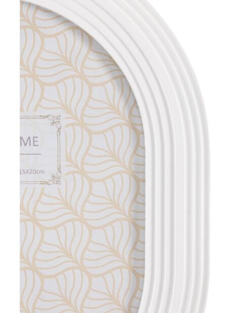 Cadre Photo Ovale blanc - 20x2X25 cm