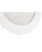 Cadre Photo Ovale blanc - 20x2X25 cm