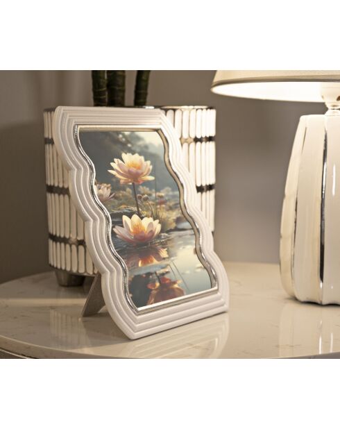 Cadre photo Curty blanc - 19,9x1,5x25,2 cm