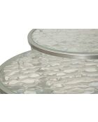 4 Tables basses Noah argentées