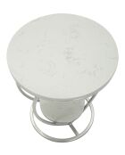 Table basse Coeur argentée - 40x45,5 cm