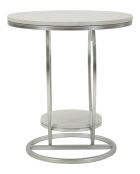 Table basse Coeur argentée - 40x45,5 cm