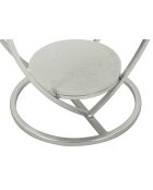 Table basse Coeur argentée - 40x45,5 cm