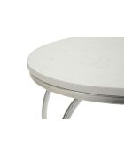 Table basse Coeur argentée - 40x45,5 cm