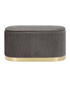 Shopy Sitzbank und 2 Hocker mit Stauraum, Grau