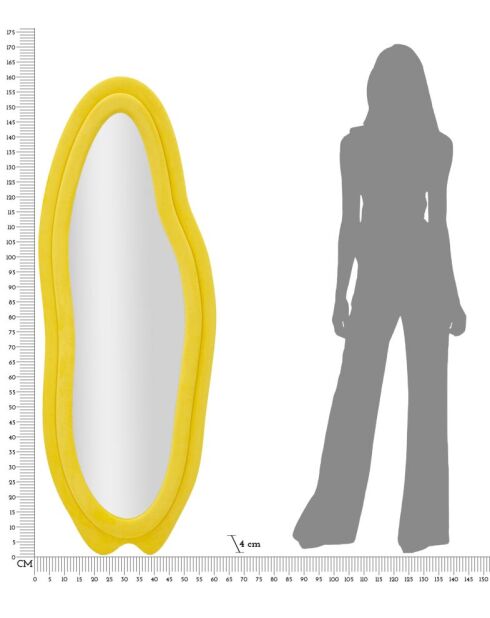 Miroir Chanel Jaune - 60x4x160 cm