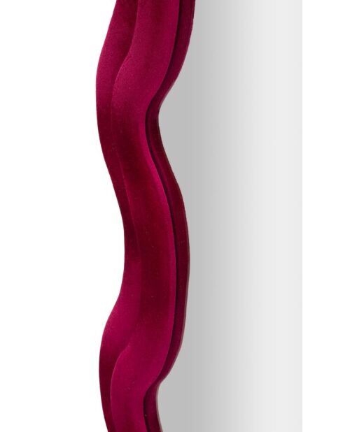 Miroir Emily en Velours Fuchsia - 60x6x160 cm