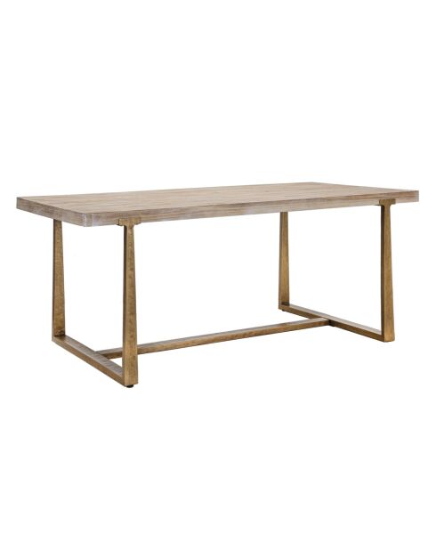 Table à manger Ankara marron - 180x90x78 cm