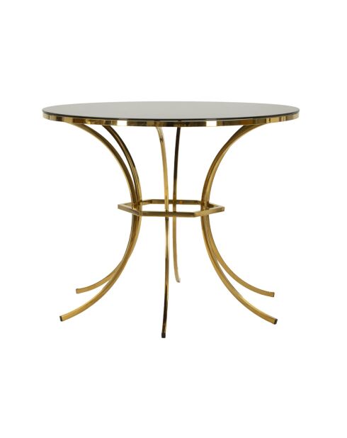 Table à manger Shanty  doré/noir - 100x80 cm