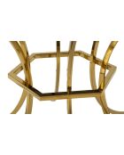 Table à manger Shanty  doré/noir - 100x80 cm