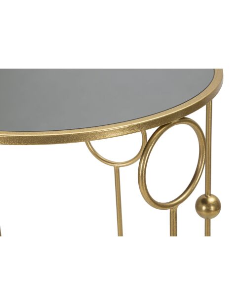 2 mesas auxiliares Golden Cage