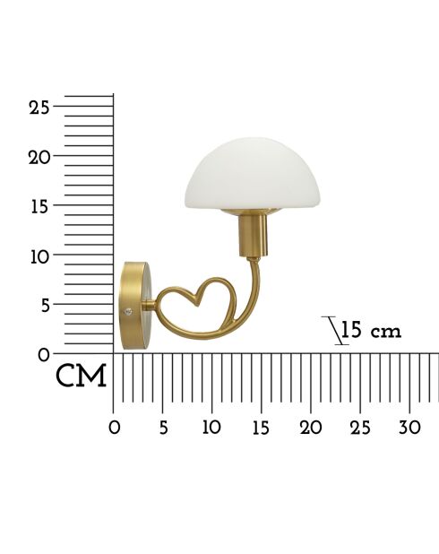 Applique Murale Lovy Gold - 23x15x22 cm