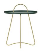 Mesita Grent verde/dorado - 5x59 cm