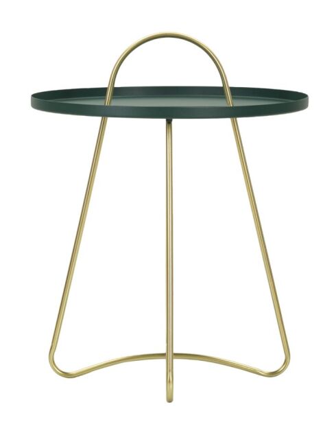 Mesita Grent verde/dorado - 5x59 cm