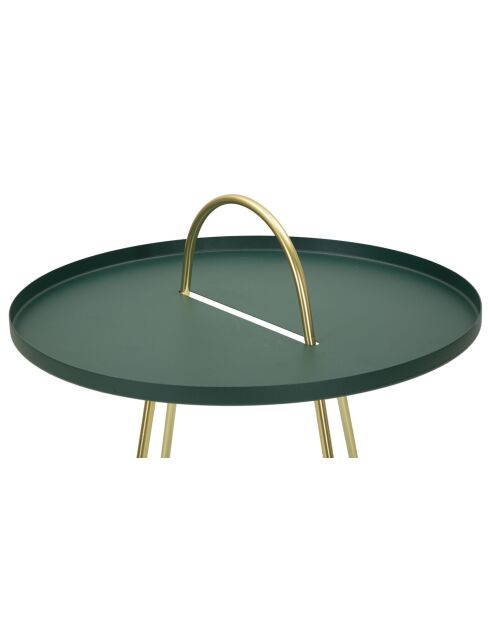 Mesita Grent verde/dorado - 5x59 cm