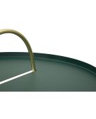 Mesita Grent verde/dorado - 5x59 cm