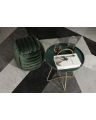 Mesita Grent verde/dorado - 5x59 cm