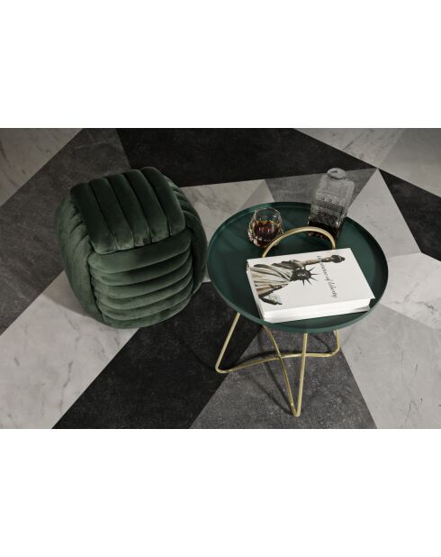 Mesita Grent verde/dorado - 5x59 cm