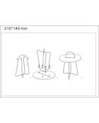 Mesita Grent verde/dorado - 5x59 cm