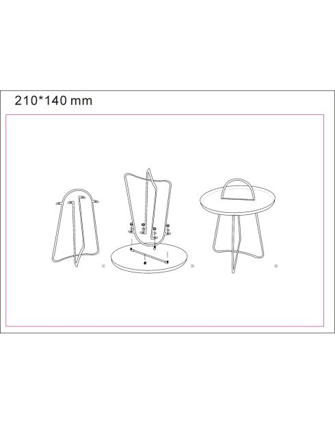 Mesita Grent verde/dorado - 5x59 cm