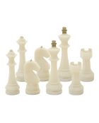 Figuras de ajedrez blancas de cuarzo - 8 piezas